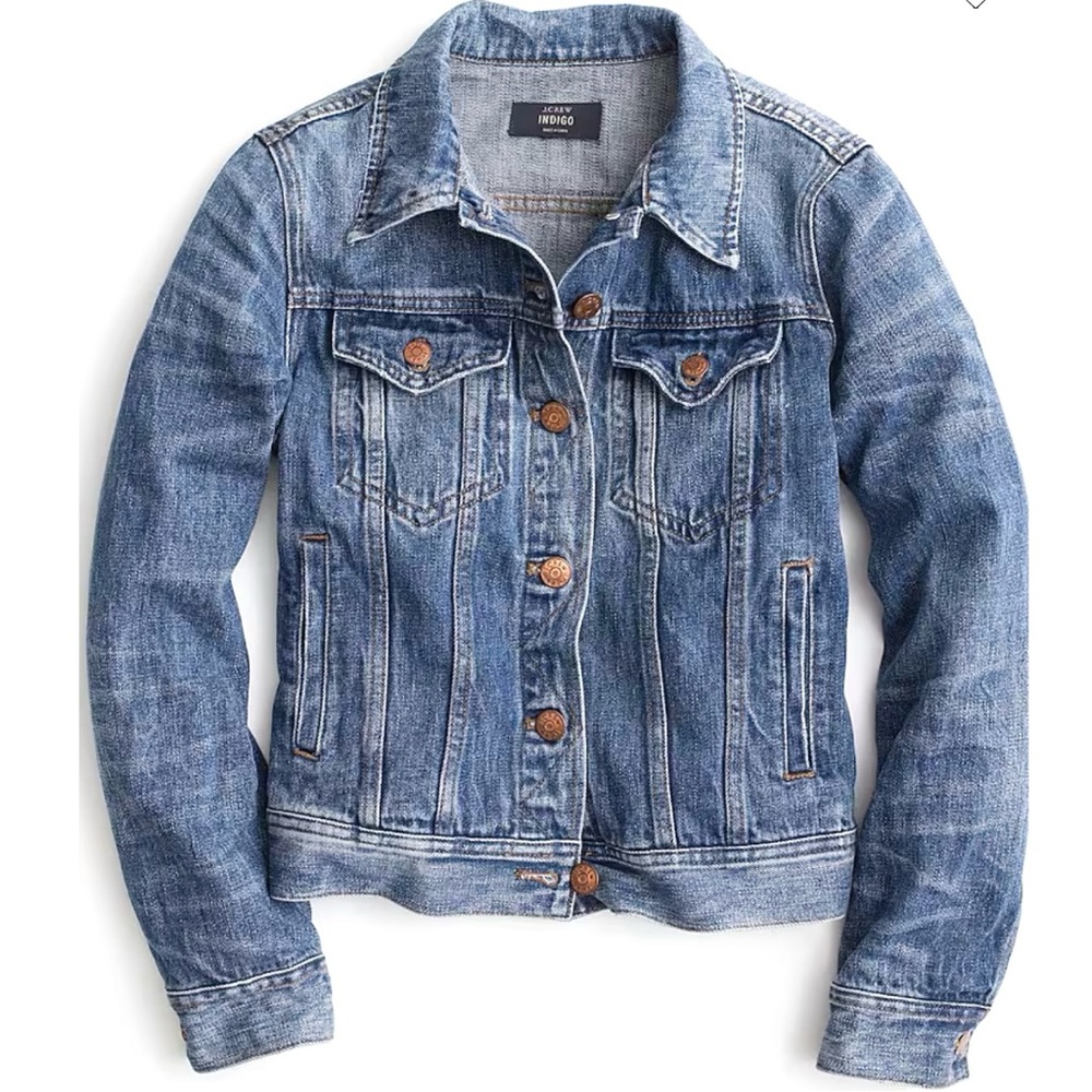 J. Crew ~ Classic Indigo Dark Denim Jean Jacket!